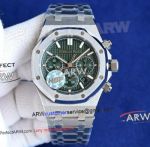 HBF Audemars Piguet Royal Oak Chronograph Green Stainless Steel 7750 Replica Watch 